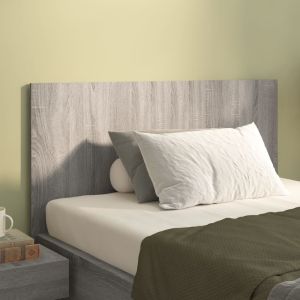 Cabecero de cama madera contrachapada gris sonoma 120x1,5x80 cm