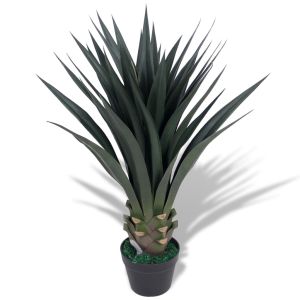 Planta de yuca artificial con macetero 85 cm verde eerf9023
