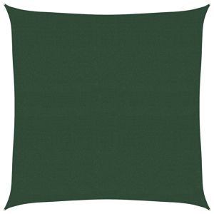 vidaXL toldo de vela  hdpe verde oscuro160 g/m² 4x4 m