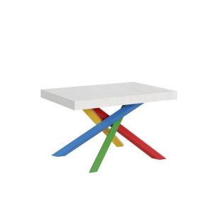 Mesa extensible - 90x120/224 cm - blanca