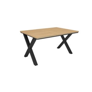 Mesa comedor, 140x90x74 cm, roble soft