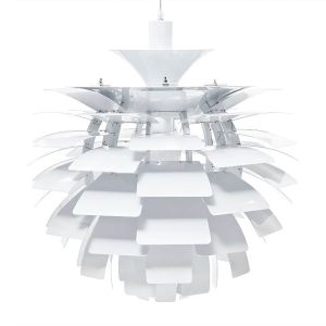 Lámpara de techo colgante 1 x E27 pineapple b blanco