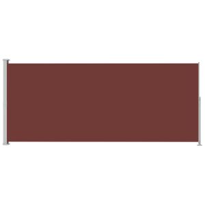 vidaXL toldo lateral retráctil para patio marrón 200x500 cm