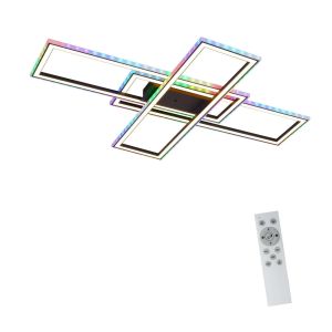 Nettlife lámpara de techo negra LED 101.2x71
