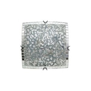 Plafon cuadrado tenor 3xE27 cromo mosaico 10x40x40 cm