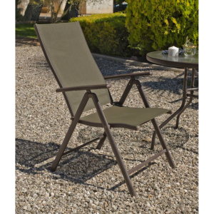 Sillón-tumbona plegable para jardín con respaldo ajustable