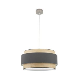 CoLGante kandy 3xE27 natural/gris regx60x60 cm