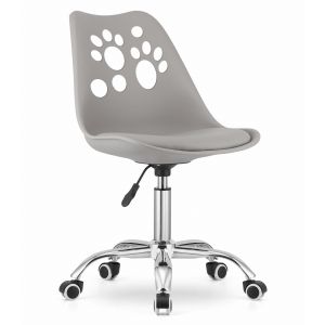 Silla giratoria valora print, gris, diseño ergonómico, ajustable