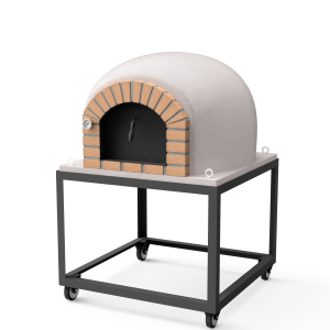 Horno de leña exterior de obra modelo stromboli blanco - 120x120x165cm