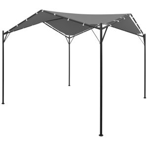 vidaXL cenador gris antracita 4x4 m