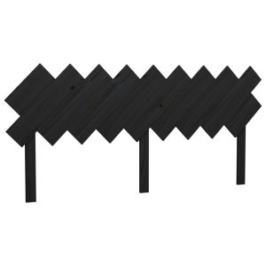 vidaXL cabecero de cama madera maciza de pino negro 178x3x80,5 cm