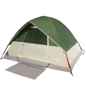 vidaXL tienda de campaña iglú para 2 personas impermeable verde