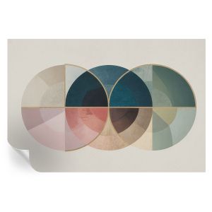 Papel pintado para paredes elegancia geométrica 104x152 tulup