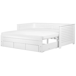 Cama con cajones madera cahors 90 x 200 cm blanco
