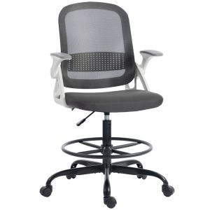 Silla de oficina 58x63x126 cm malla color gris Homcom