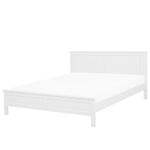 Cama madera de pino olivet 160 x 200 cm blanco