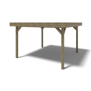 Pérgola de jardín 4.04x4.04 m - impregnada - alt24