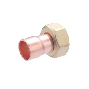 Conector recto de 2 piezas 18 mm - salida h tuerca prisionera de 3/4