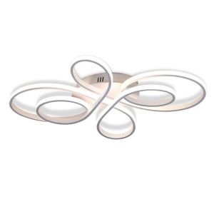 Nettlife plafon  de techo LED regulable grande 100cm 90w blanco moderno