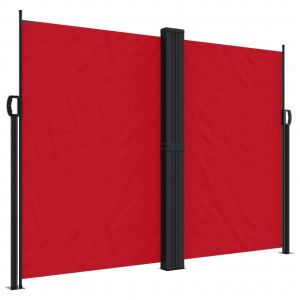 vidaXL toldo lateral retráctil rojo 180x1200 cm