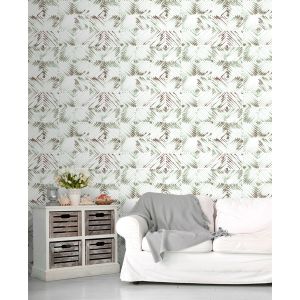 Papel pintado texturizado tnt diseño en rombos samotracia verde