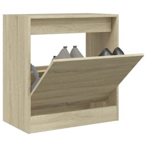 Zapatero de madera de ingeniería roble sonoma 60x34x63,5 cm