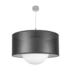 CoLGante cosmico 1xE27 niquel/negro-plata regx50x50 cm