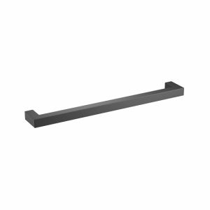 Tirador para mueble 075 acero inox dist entre ejes 224 mm negro lote de 6