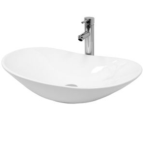 Lavabo de baño 640x365x130 mm ecd germany