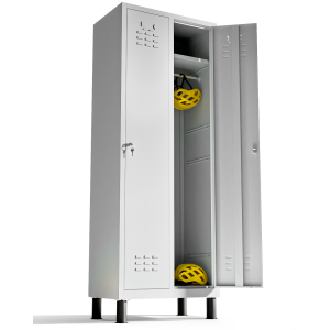 Twinthink taquillas vestuario 180cm de 2 puertas taquilla metalica (gris)