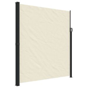 vidaXL toldo lateral retráctil crema 220x500 cm