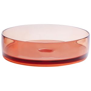 Lavabo sobre encimera tolosa ⌀ 36 cm solid surface rojo claro