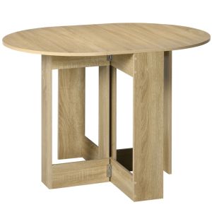 Mesa plegable 104x76x73.7 cm color marrón Homcom