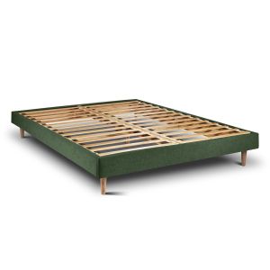 Somier de láminas 150x200 cm - tejido lienzo mate - kit de montaje - verde