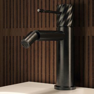 Imex - grifo bidet monomando negro serie bless