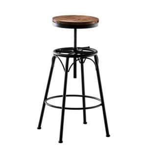 Taburete bar industrial - asiento 42 cm - altura ajustable