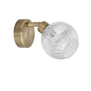 Aplique de pared menta con iluminación cálida y elegante