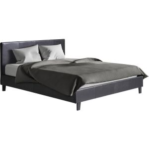 Cama "lina" - 140 x 190 cm - negro