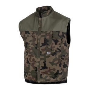 Chaleco acolchado de camuflaje - talla l
