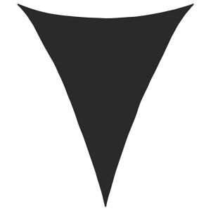 vidaXL toldo de vela hdpe negro 160 g/m² 5x6x6 m