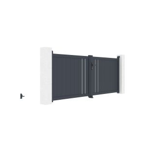 Portón eléctrico batiente 3,5m h.160cm giona + ranger b150 motorización