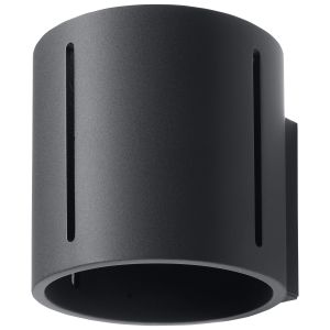 Lámpara de pared inez 1 negro aluminio 10x10x12cm