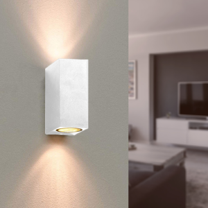 LED de pared de blanco LED LED ip54 doble arnés gu10