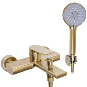 Rea grifo de bañera verso brush gold, 21,5x20x24 cm