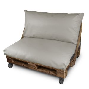 Cojín polipiel exterior set gris claro