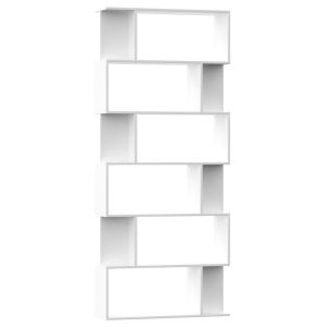 vidaXL estantería/divisor madera contrachapada blanco 80x24x192cm