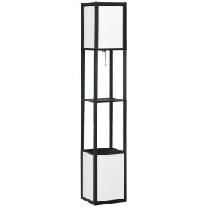 Lámpara de pie 26x26x156 cm mdf, plástico, tc Homcom, hogar - iluminación