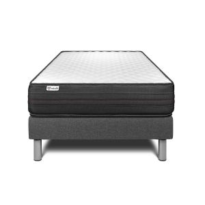 Conjunto vitalpower 90 x 190 cm somier kit gris