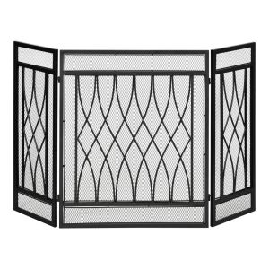 Salvachispas plegable 126x3x80 cm metal Homcom, hogar - climatización