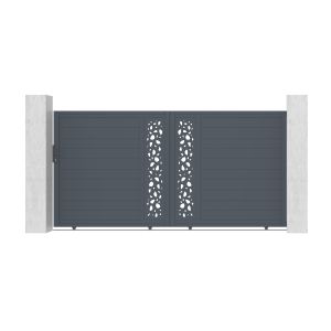 Puerta corredera de aluminio 3,5m sunny 350c180